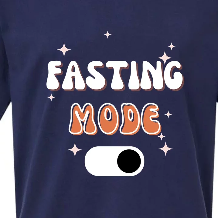 Ramadan Mubarak Fasting Mode On Gift Sueded Cloud Jersey T-Shirt