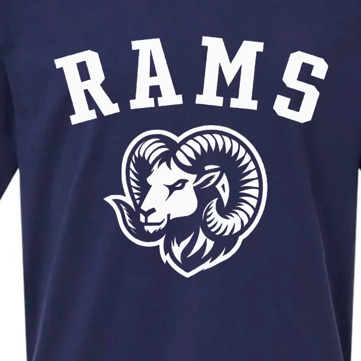 Rams Mascot For Players And Fans Sueded Cloud Jersey T-Shirt