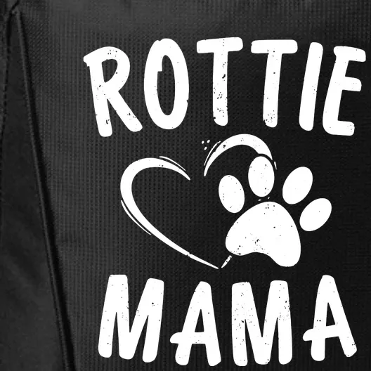 Rottie Mama Gift Dog Lover Apparel Pet Owner Rottweiler Mom City Backpack