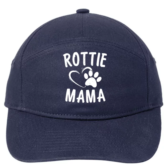 Rottie Mama Gift Dog Lover Apparel Pet Owner Rottweiler Mom 7-Panel Snapback Hat