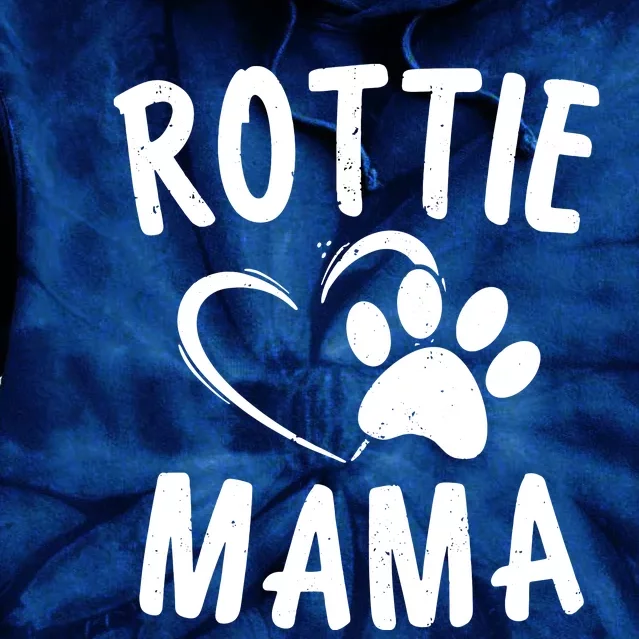 Rottie Mama Gift Dog Lover Apparel Pet Owner Rottweiler Mom Tie Dye Hoodie