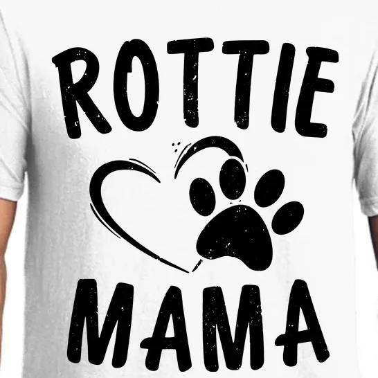 Rottie Mama Gift Dog Lover Apparel Pet Owner Rottweiler Mom Pajama Set