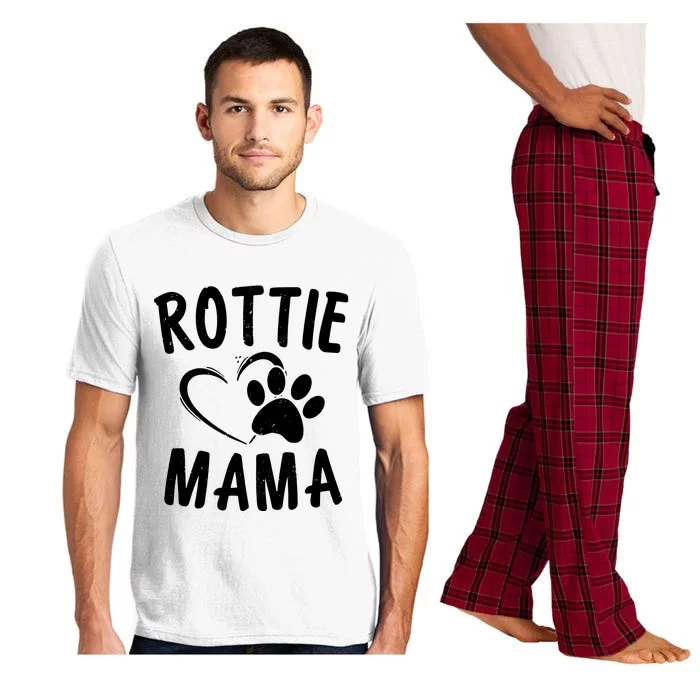 Rottie Mama Gift Dog Lover Apparel Pet Owner Rottweiler Mom Pajama Set