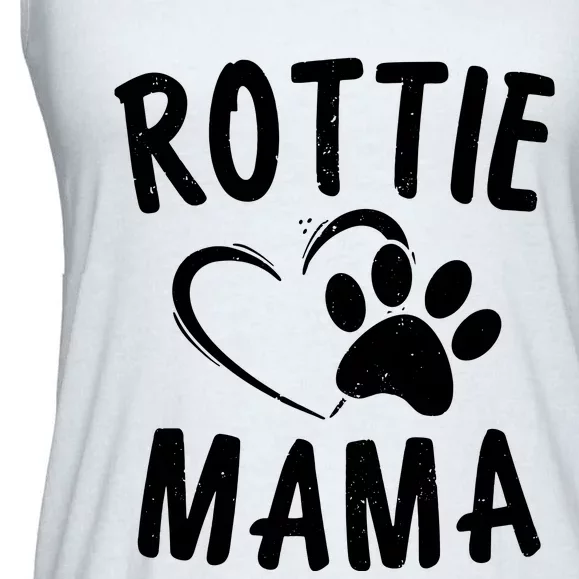 Rottie Mama Gift Dog Lover Apparel Pet Owner Rottweiler Mom Ladies Essential Flowy Tank