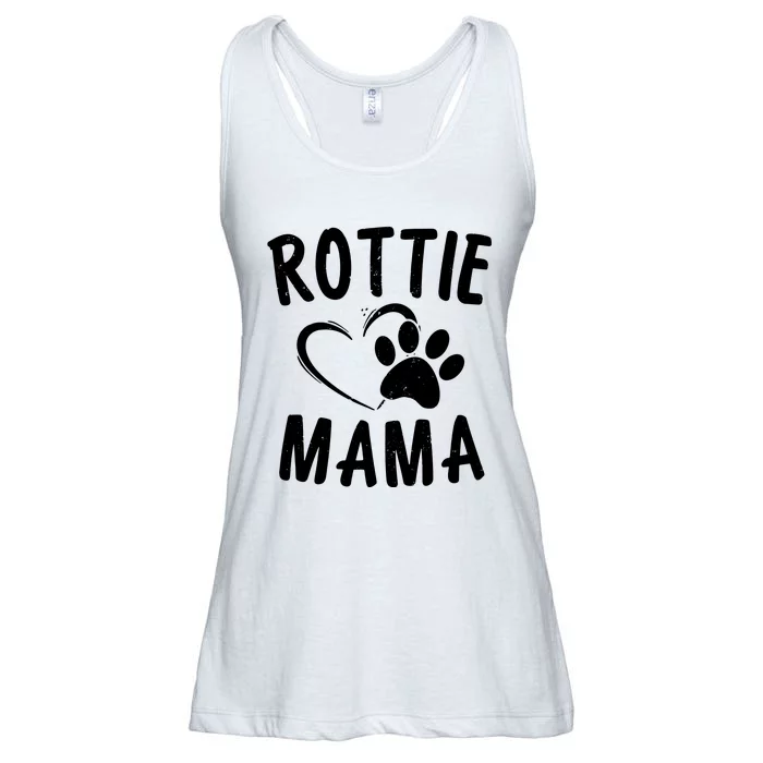 Rottie Mama Gift Dog Lover Apparel Pet Owner Rottweiler Mom Ladies Essential Flowy Tank