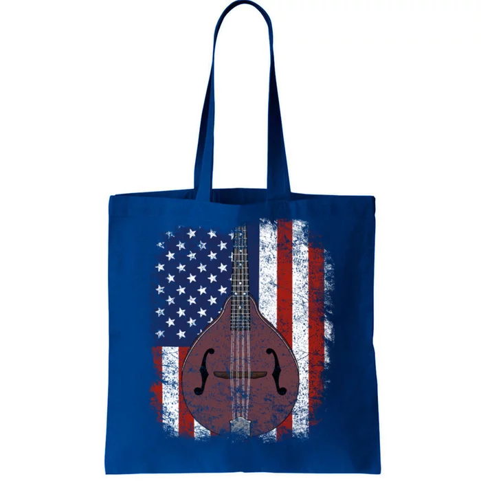 Retro Mandolin Gift Vintage Country Music Bluegrass Mandolin Gift Tote Bag