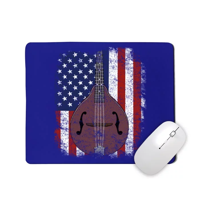 Retro Mandolin Gift Vintage Country Music Bluegrass Mandolin Gift Mousepad