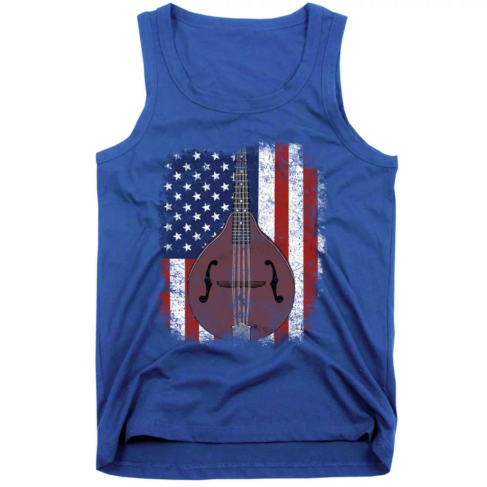 Retro Mandolin Gift Vintage Country Music Bluegrass Mandolin Gift Tank Top