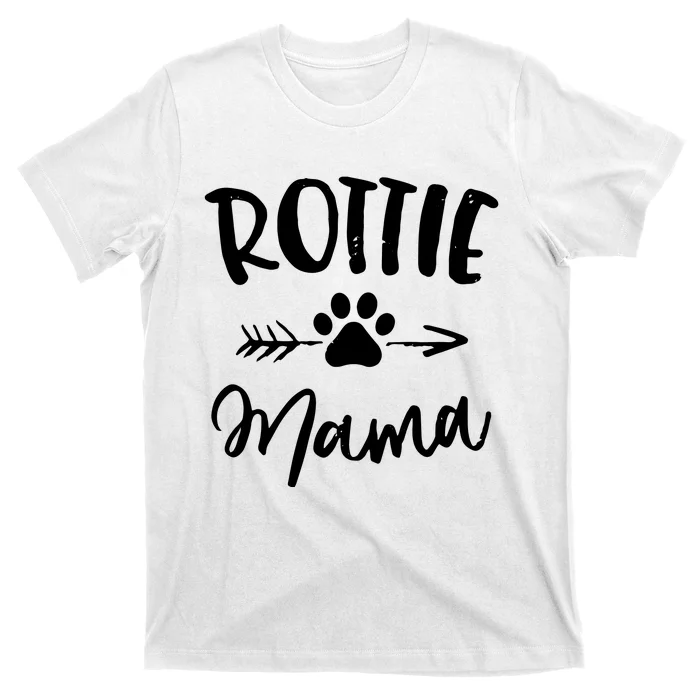 Rottie Mama Gifts Rottweiler Lover Owner Gifts Dog Mom T-Shirt