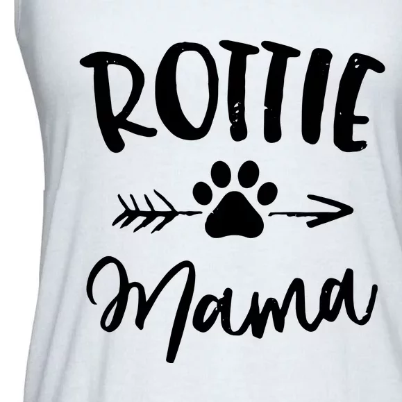 Rottie Mama Gifts Rottweiler Lover Owner Gifts Dog Mom Ladies Essential Flowy Tank