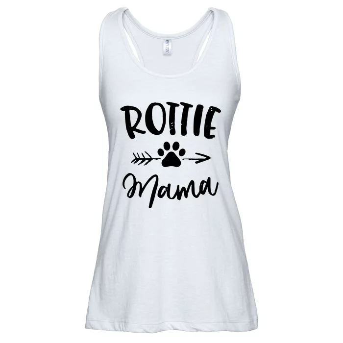 Rottie Mama Gifts Rottweiler Lover Owner Gifts Dog Mom Ladies Essential Flowy Tank