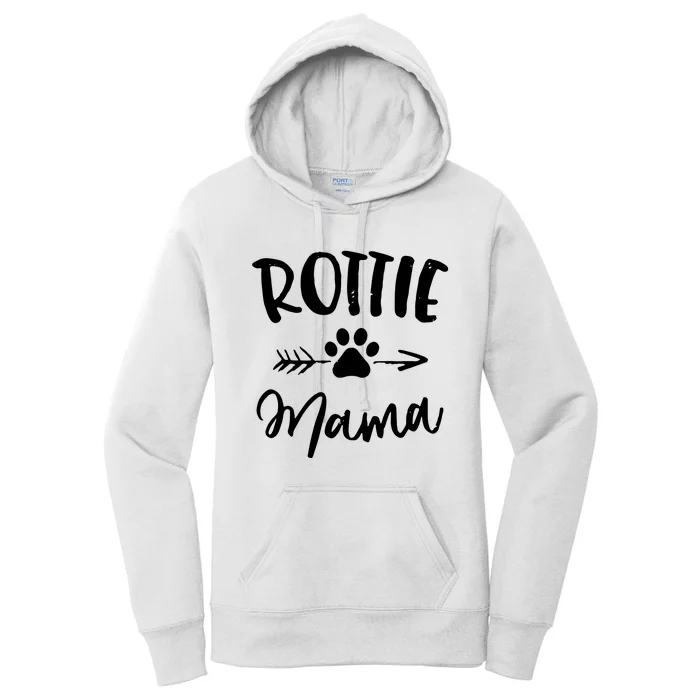 Rottie Mama Gifts Rottweiler Lover Owner Gifts Dog Mom Women's Pullover Hoodie