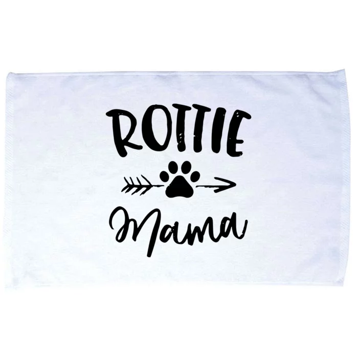 Rottie Mama Gifts Rottweiler Lover Owner Gifts Dog Mom Microfiber Hand Towel