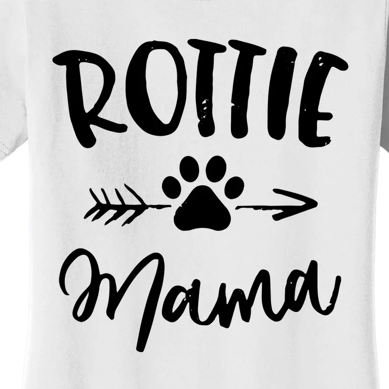 Rottie Mama Gifts Rottweiler Lover Owner Gifts Dog Mom Women's T-Shirt