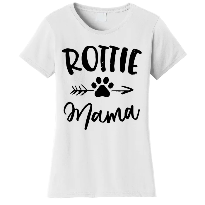 Rottie Mama Gifts Rottweiler Lover Owner Gifts Dog Mom Women's T-Shirt