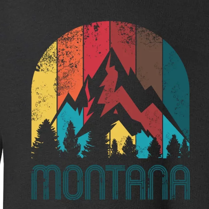 Retro Montana Gift For Men Women And Kids Toddler Sweatshirt