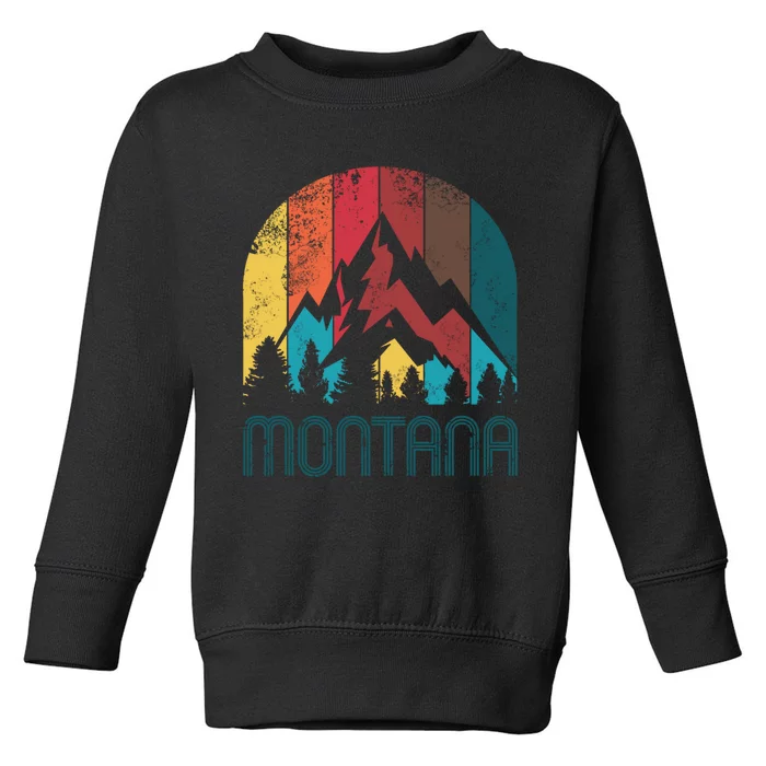 Retro Montana Gift For Men Women And Kids Toddler Sweatshirt