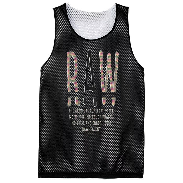 Raw Mindset Graphic Mesh Reversible Basketball Jersey Tank