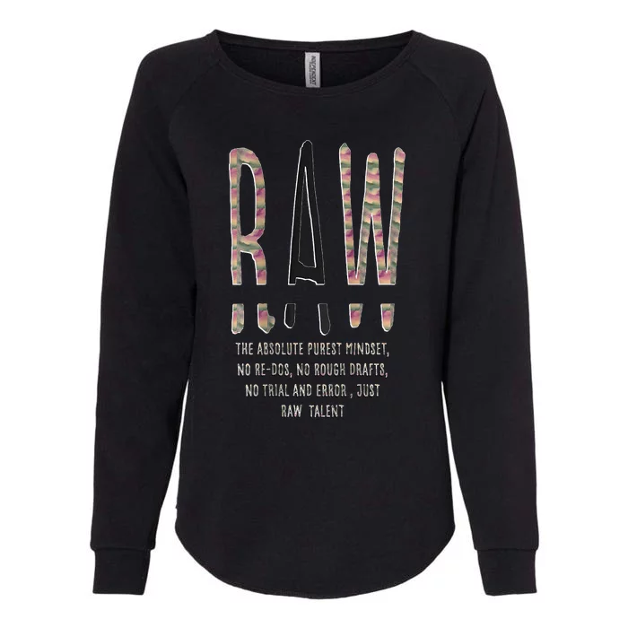 Raw Mindset Graphic Womens California Wash Sweatshirt