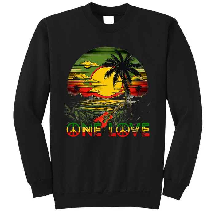 Reggae Music Guitar Rasta Pride Jamaica Rasta Sweatshirt