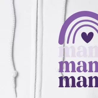 Rainbow Mama Gift For Mother's Day Full Zip Hoodie