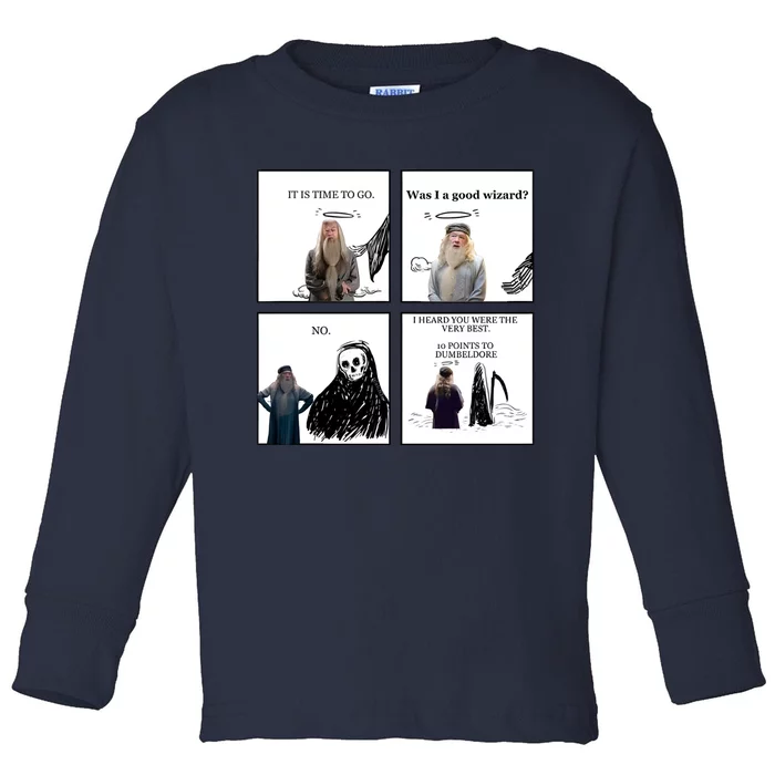 Rip Michael Gambon Who Played Dumbledore Toddler Long Sleeve Shirt