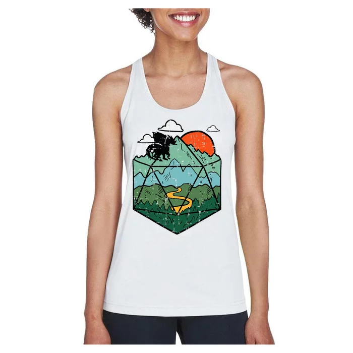 Rpg Mountain Gamer Women's Racerback Tank