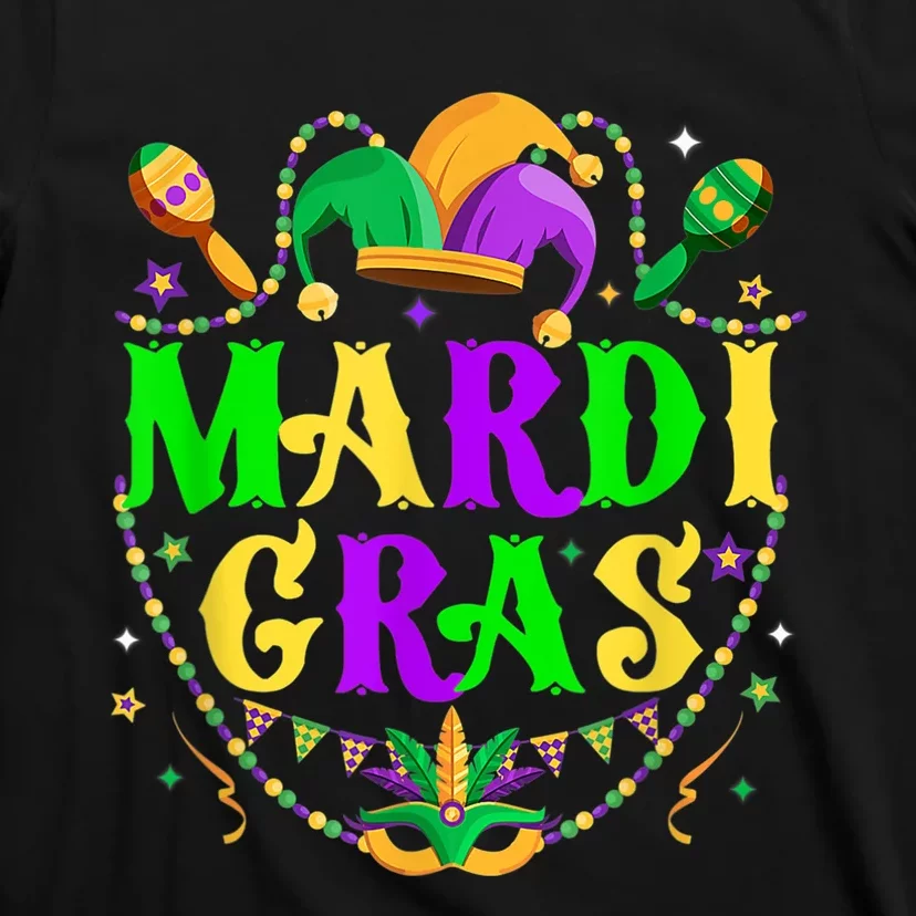 Retro Mardi Gras Party Hat Clothes For m.e.ns K.i.d.s T-Shirt