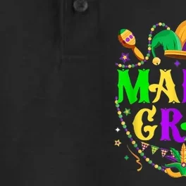 Retro Mardi Gras Party Hat Clothes For m.e.ns K.i.d.s Dry Zone Grid Performance Polo