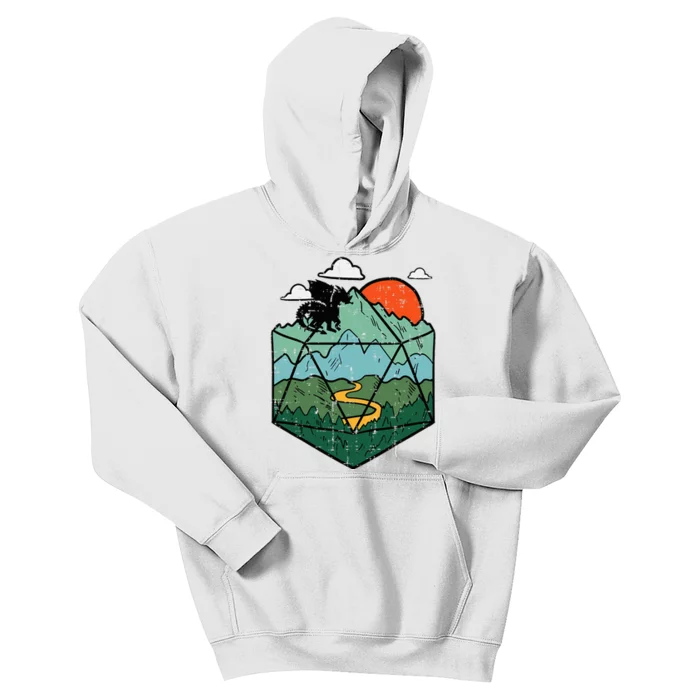 Rpg Mountain Gamer Kids Hoodie