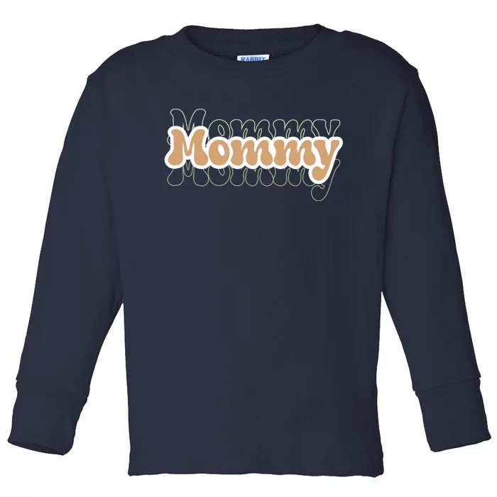 Retro Mommy Gift For Mothers Day Toddler Long Sleeve Shirt