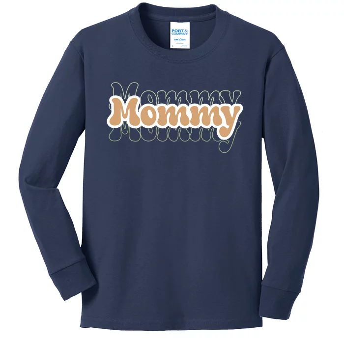 Retro Mommy Gift For Mothers Day Kids Long Sleeve Shirt