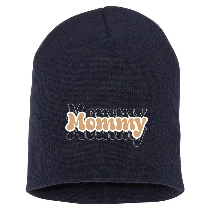 Retro Mommy Gift For Mothers Day Short Acrylic Beanie