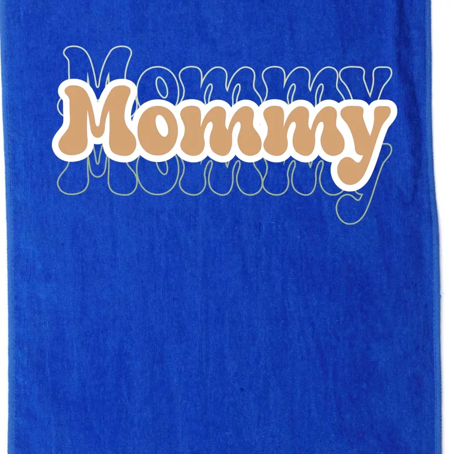 Retro Mommy Gift For Mothers Day Platinum Collection Golf Towel