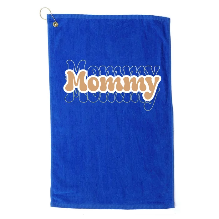 Retro Mommy Gift For Mothers Day Platinum Collection Golf Towel