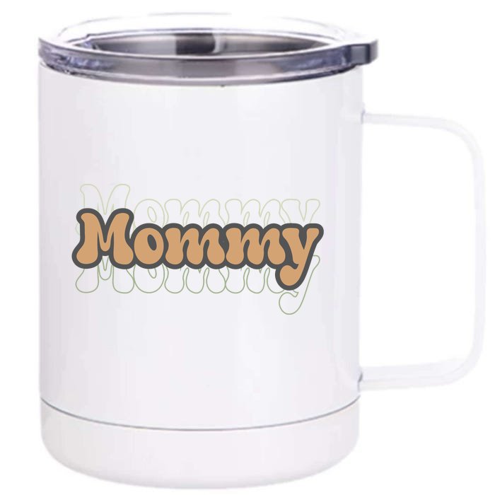 Retro Mommy Gift For Mothers Day Front & Back 12oz Stainless Steel Tumbler Cup