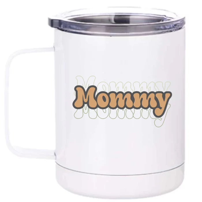 Retro Mommy Gift For Mothers Day Front & Back 12oz Stainless Steel Tumbler Cup