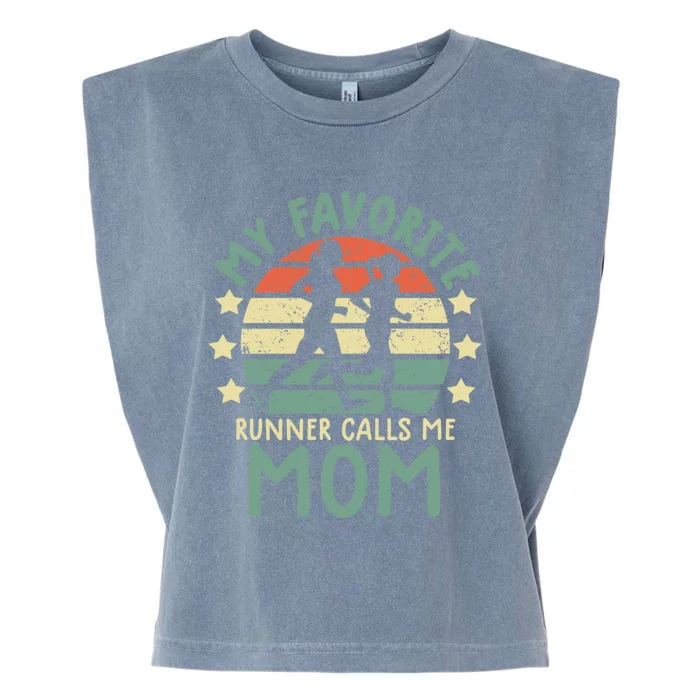 Running Mom Gift Runner Mom Running Marathon Tee Gift Garment-Dyed Women's Muscle Tee