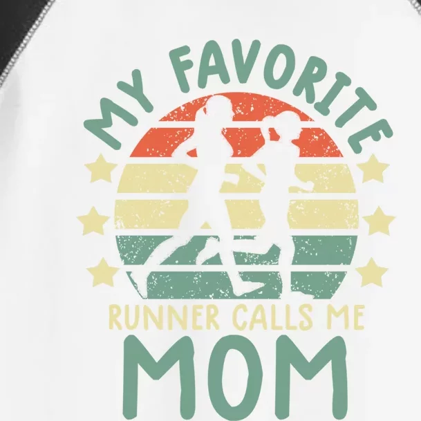 Running Mom Gift Runner Mom Running Marathon Tee Gift Toddler Fine Jersey T-Shirt