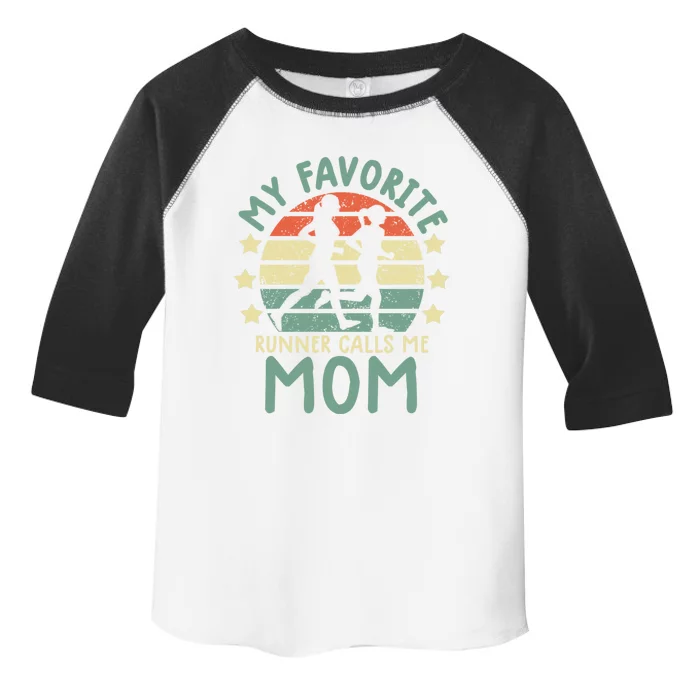 Running Mom Gift Runner Mom Running Marathon Tee Gift Toddler Fine Jersey T-Shirt