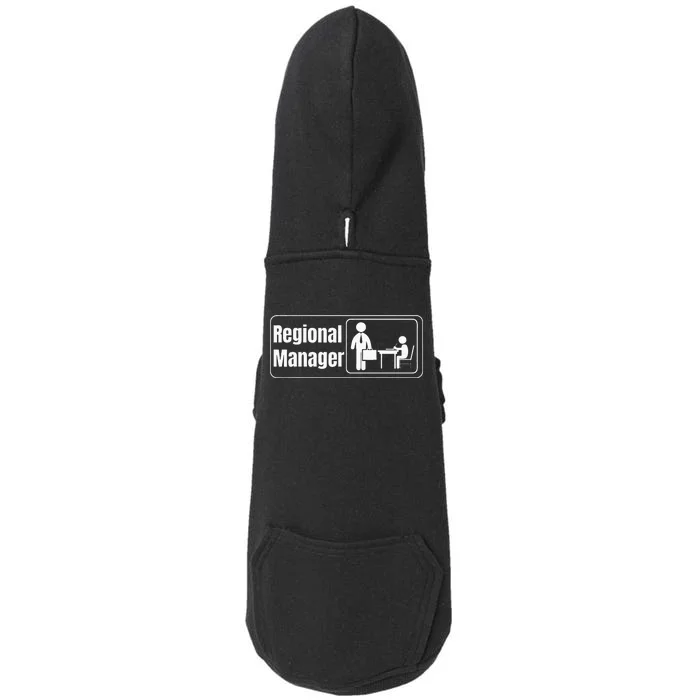 Regional Manager Gift Funny Regional Manager Doggie 3-End Fleece Hoodie