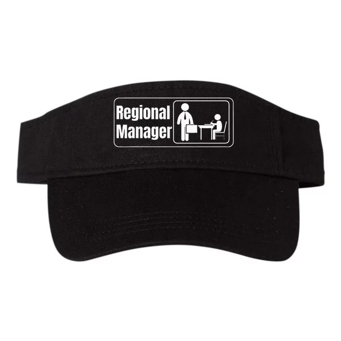 Regional Manager Gift Funny Regional Manager Valucap Bio-Washed Visor