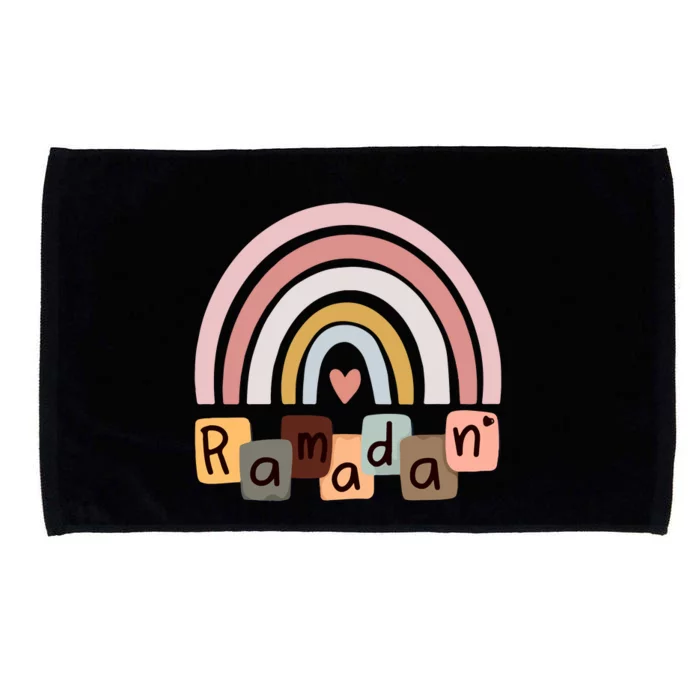 Ramadan Mubarak Gift Rainbow Ramadan Microfiber Hand Towel