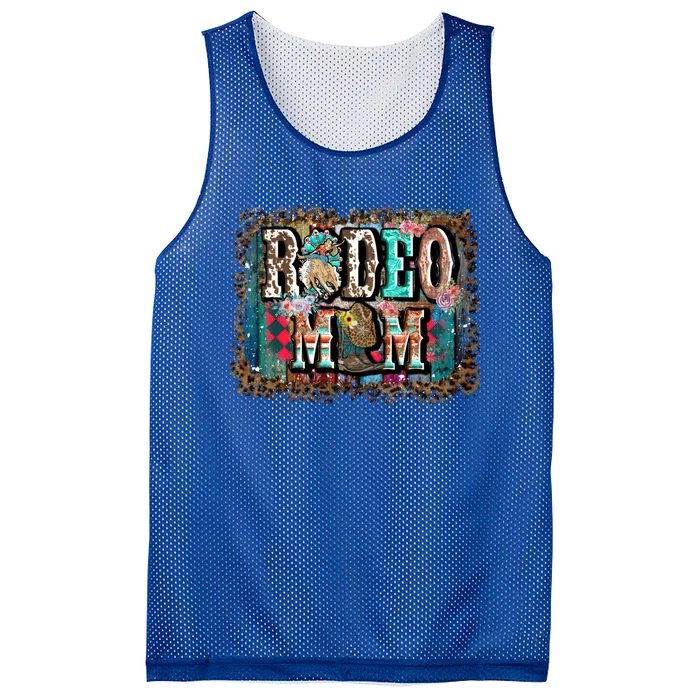 Rodeo Mom Gift Vintage Barrel Racing Mom Horse Barrel Xmas Gift Mesh Reversible Basketball Jersey Tank