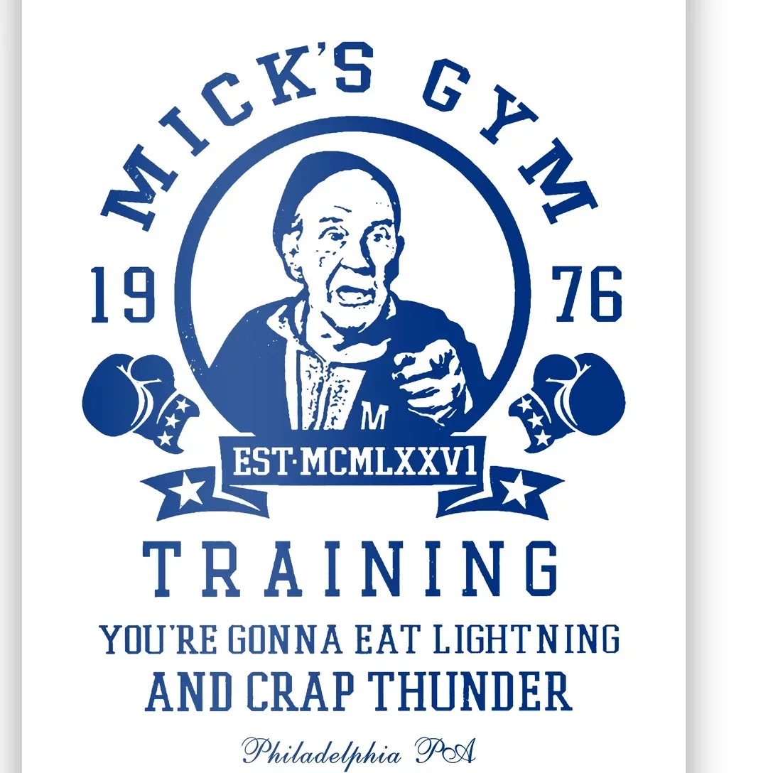 Rocky MickS Gym Training 1976 Poster