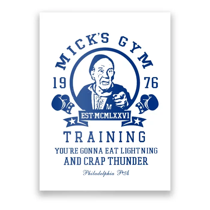 Rocky MickS Gym Training 1976 Poster