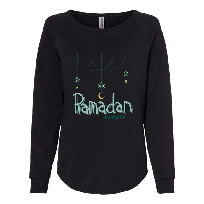 Ramadan Mubarak Gift Womens California Wash Sweatshirt