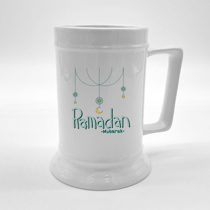 Ramadan Mubarak Gift Front & Back Beer Stein