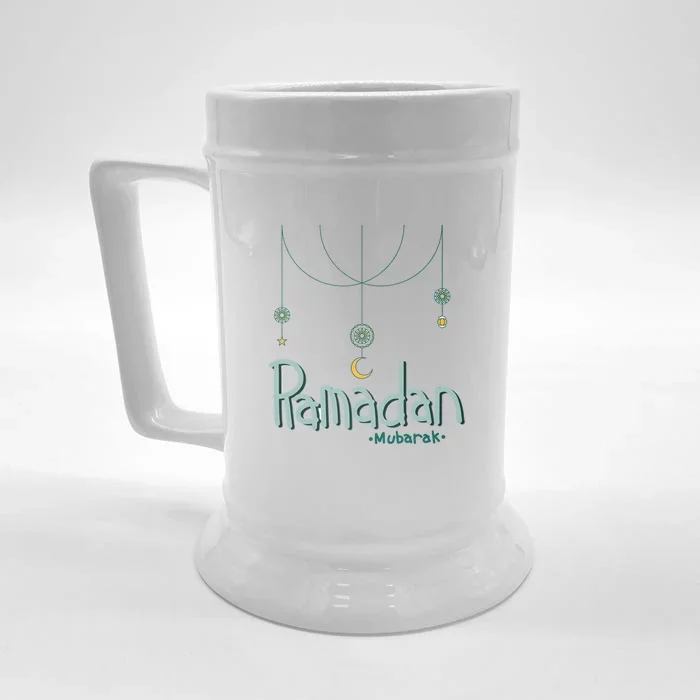 Ramadan Mubarak Gift Front & Back Beer Stein