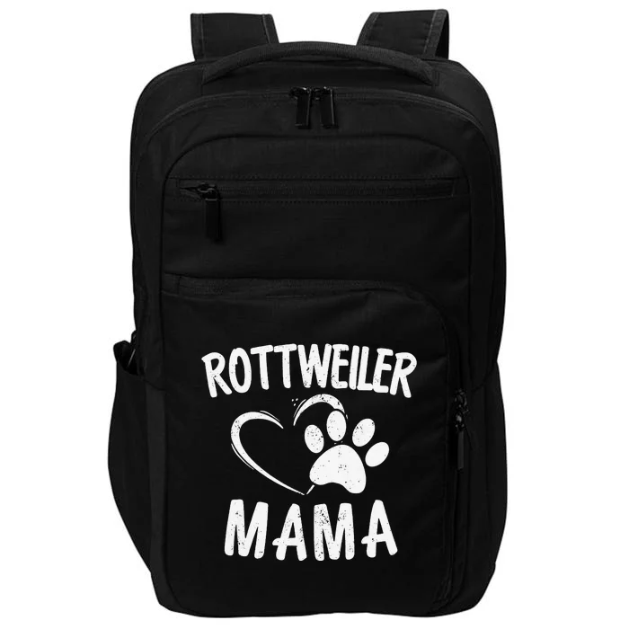 Rottweiler Mama Gift Dog Lover Apparel Pet Owner Rottie Mom Impact Tech Backpack